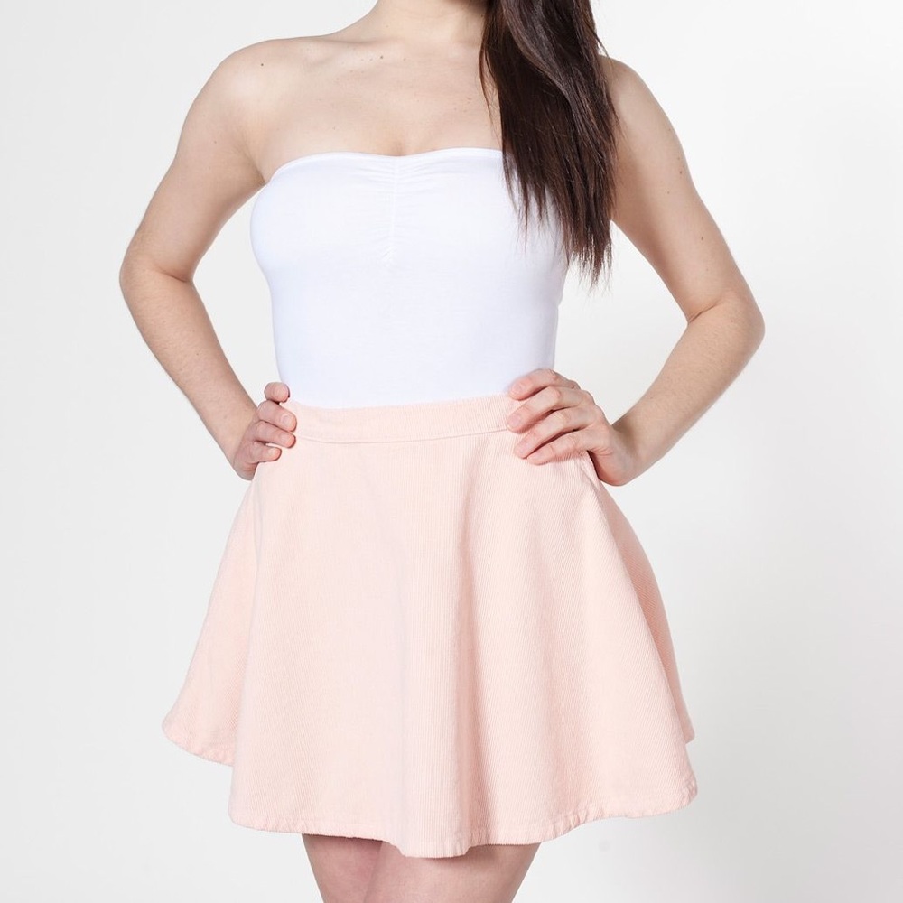 American Apparel Circle Skirt! Peach Large!